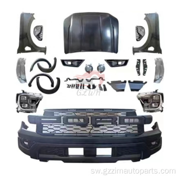 Ranger 2012-2021 Mabadiliko ya Ranger Raptor Facelift BodyKit